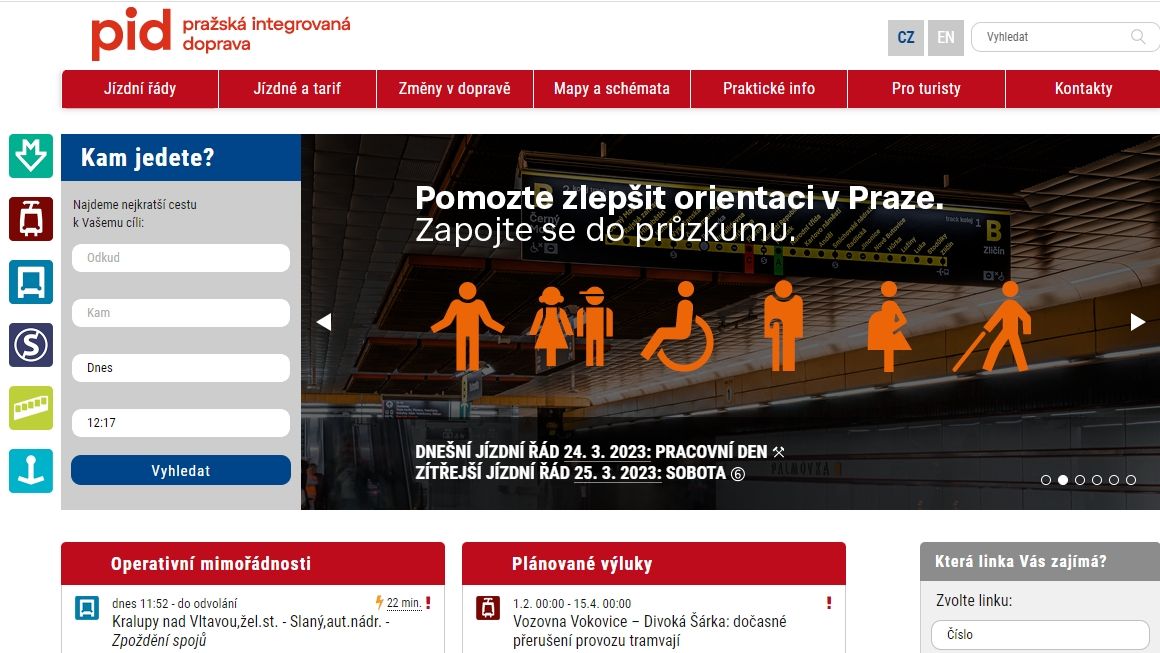 Kybernetičtí nájezdníci sestřelili web pražské integrované dopravy